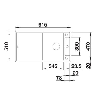 Blanco Axia III 5 S zlewozmywak granitowy 91,5x51 cm beżowy 527039