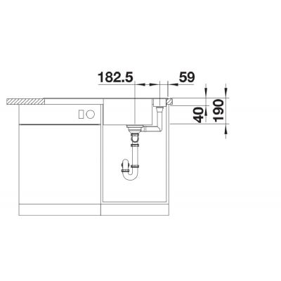 Blanco Axia III 5 S zlewozmywak granitowy 91,5x51 cm beżowy 527039