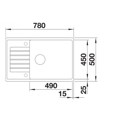 Blanco Zia XL 6 S Compact zlewozmywak granitowy 78x50 cm delikatny biały 527213