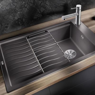 Blanco Elon XL 6 S zlewozmywak 78x50 cm z Silgranit PuraDur czarny 525883
