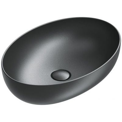Catalano Sfera umywalka 60x42 cm owalna nablatowa czarna 0522600022