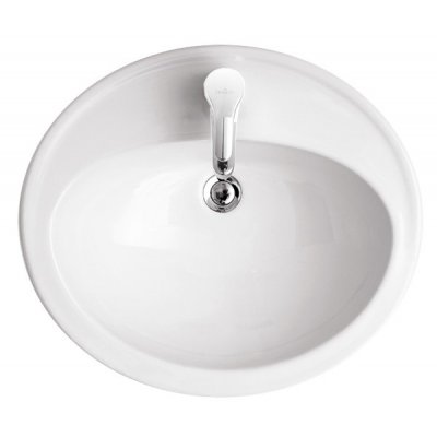 Umywalka nablatowa 57 cm biała Cersanit Alfa 57 K11-0006