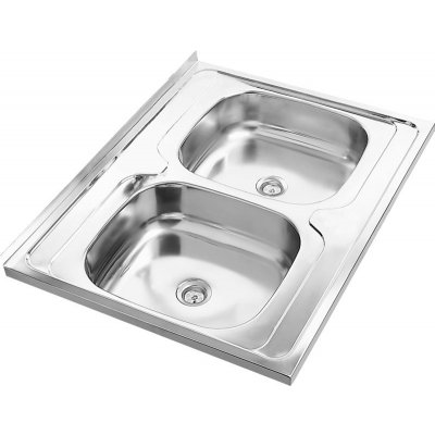 Zlewozmywak stalowy 2-komorowy stal szlachetna Deante Neo Kanon ZN6 0200