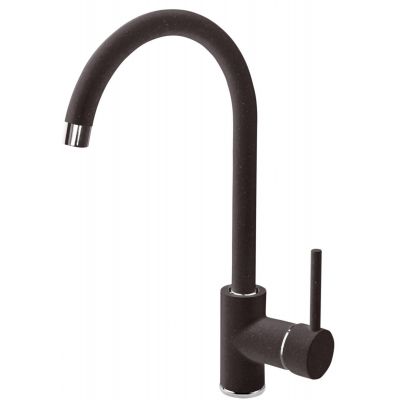 Deante Piva zlewozmywak granitowy 78x44 cm z baterią kuchenną Nemezja grafit ZQIY2113