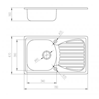 Deante Salsa zlewozmywak granitowy 1-komorowy grafitowy ZUU2113