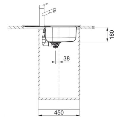 Franke Spark zlewozmywak stalowy 63,5x50 cm stal 101.0607.953