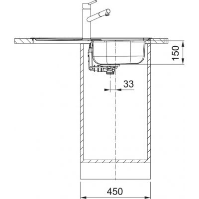 Franke Spark SKL 611-78 zlewozmywak stalowy 78x43,5 cm stal 101.0712.226