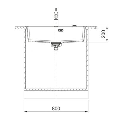 Franke Maris zlewozmywak granitowy 76x51 cm czarny 114.0693.514