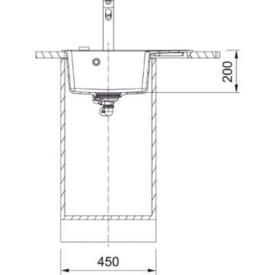 Franke Centro CNG 611-62 TL RHD zlewozmywak granitowy 62x50 cm łupkowy szary 114.0716.331