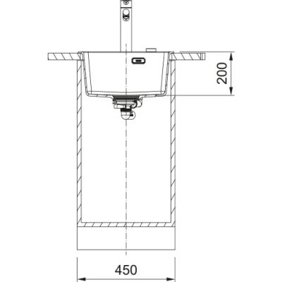 Franke Maris MRG 610-39 FTL zlewozmywak granitowy 50x44 cm czarny 114.0693.580