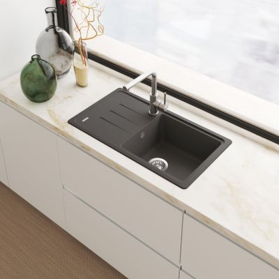 Franke Bliss zlewozmywak granitowy 78x43,5 cm szary 114.0716.322