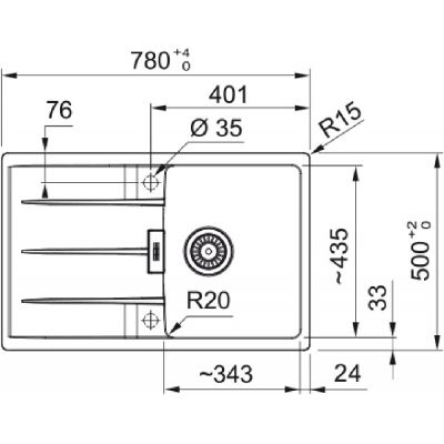 Franke Centro CNG 611-78 zlewozmywak granitowy 78x50 cm łupkowy szary 114.0716.324