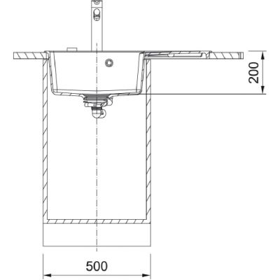 Franke Centro CNG 611-78 TL RHD zlewozmywak granitowy 78x50 cm łupkowy szary 114.0716.333