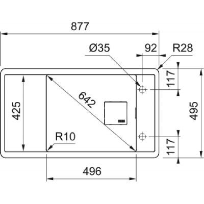 Franke Fresno FSG 611-88 zlewozmywak granitowy 87,7x49,5 cm łupkowy szary 114.0716.334