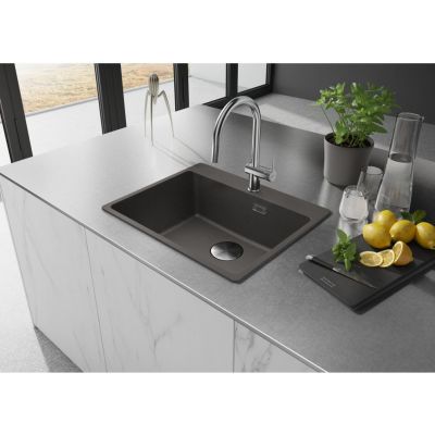 Franke Maris MRG 610-54 FTL zlewozmywak granitowy 59x50 cm łupkowy szary 114.0716.336