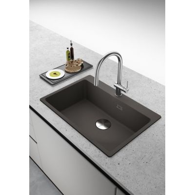 Franke Maris MRG 610-73 FTL zlewozmywak granitowy 78x50 cm łupkowy szary 114.0716.337