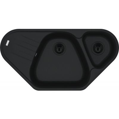 Franke Antea zlewozmywak granitowy 96x50 cm czarny 114.0729.775