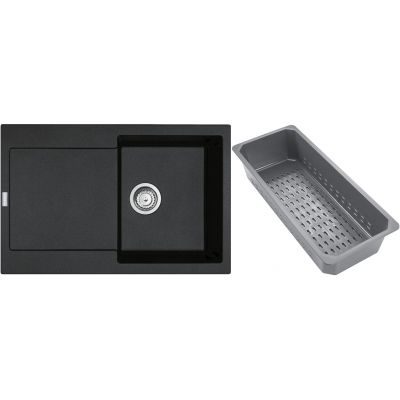 Franke Maris zlewozmywak granitowy z wkładką ociekową 78x50 cm onyx 114.0741.971