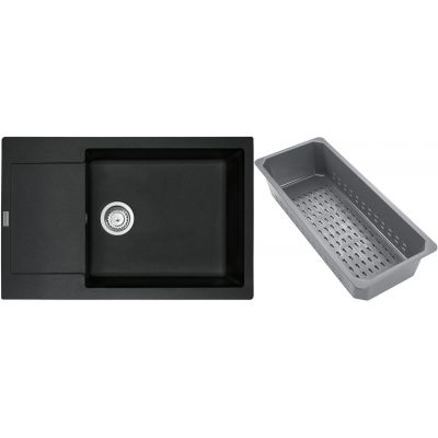 Franke Maris zlewozmywak granitowy z wkładką ociekową 78x50 cm onyx 114.0741.975