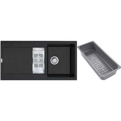 Franke Maris zlewozmywak granitowy z wkładką ociekową 97x50 cm onyx 114.0743.076