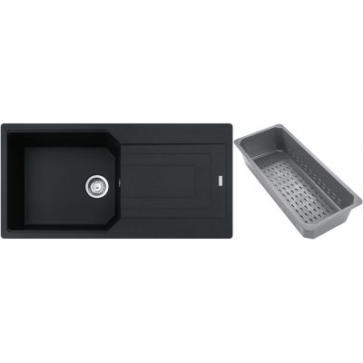 Franke Urban zlewozmywak granitowy z wkładką ociekową 100x50 cm onyx 114.0743.079