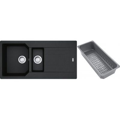 Franke Urban zlewozmywak granitowy z wkładką ociekową 100x50 cm onyx 114.0743.081