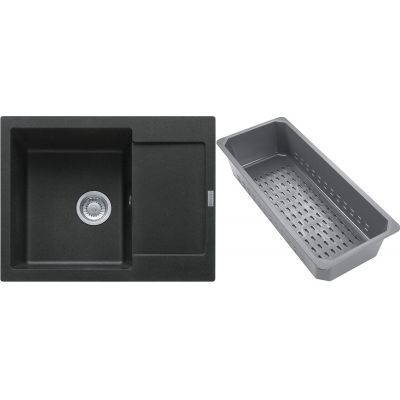 Franke Maris zlewozmywak granitowy z wkładką ociekową 62x50 cm onyx 114.0741.967