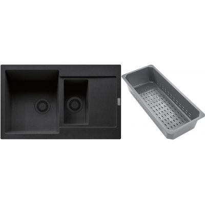 Franke Maris zlewozmywak granitowy z wkładką ociekową 78x50 cm onyx 114.0743.094