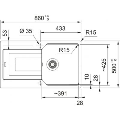 Franke Urban zlewozmywak granitowy z wkładką ociekową 86x50 cm onyx 114.0743.078