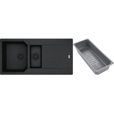 Franke Urban zlewozmywak granitowy z wkładką ociekową 100x50 cm onyx 114.0743.104