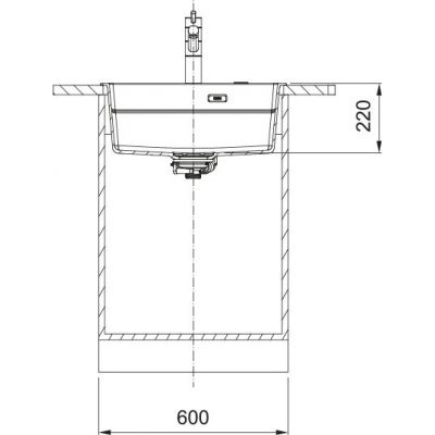 Franke Kanon KNG PRO 610-53 FTL zlewozmywak granitowy 59x51 cm biały polarny 114.0749.555