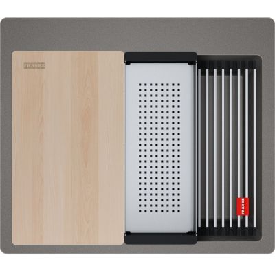 Franke Kanon KNG PRO 610-53 FTL zlewozmywak granitowy 59x51 cm kamienny szary 114.0749.558