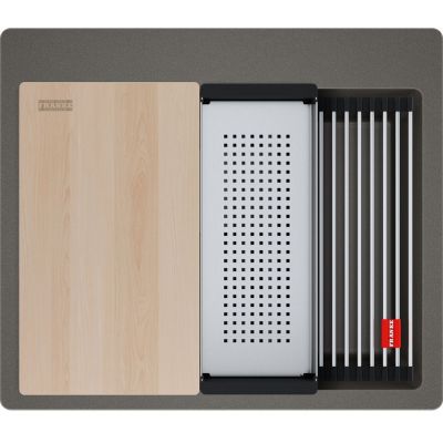 Franke Kanon KNG PRO 610-53 FTL zlewozmywak granitowy 59x51 cm łupkowy szary 114.0749.559