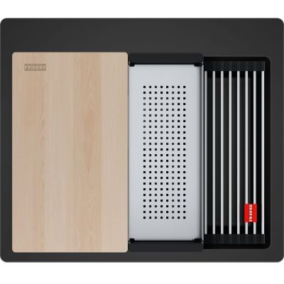 Franke Kanon KNG PRO 610-53 FTL zlewozmywak granitowy 59x51 cm czarny mat 114.0749.632