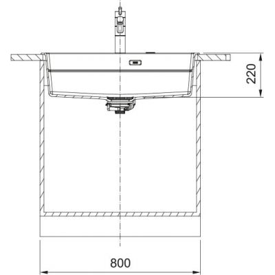 Franke Kanon KNG PRO 610-73 FTL zlewozmywak granitowy 79x51 cm onyx 114.0749.640