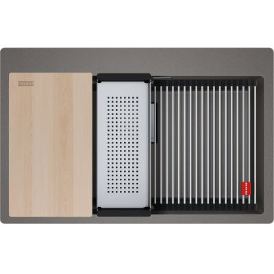 Franke Kanon KNG PRO 610-73 FTL zlewozmywak granitowy 79x51 cm kamienny szary 114.0749.638
