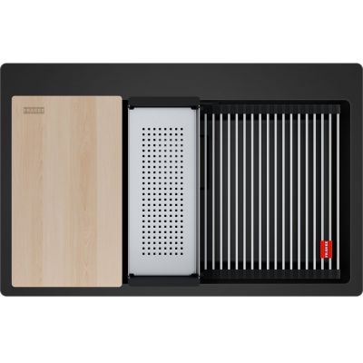 Franke Kanon KNG PRO 610-73 FTL zlewozmywak granitowy 79x51 cm czarny mat 114.0749.642