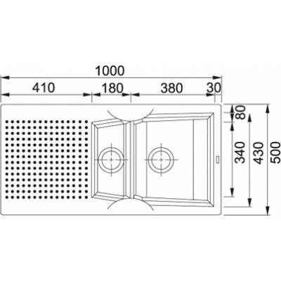 Zlewozmywak 1000 x 500 mm beżowy Franke Admiral Adg 651 114.0067.401