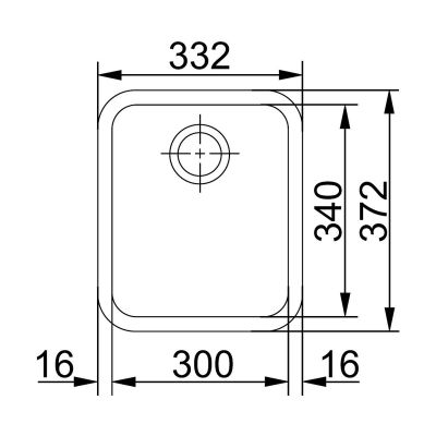 Franke Galassia GAX 110-30 zlewozmywak stalowy 33,2x37,2 cm jedwab 122.0021.439
