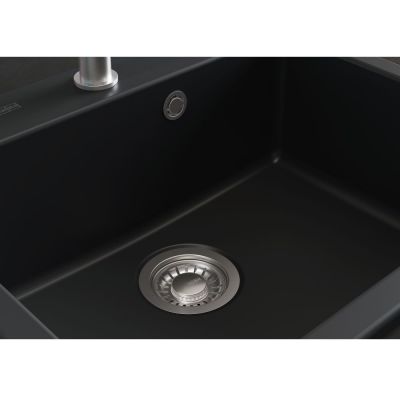 Franke Mythos MYK 610-52 zlewozmywak ceramiczny 59x51 cm czarny mat 124.0749.515