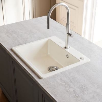 Franke Mythos MYK 610-52 zlewozmywak ceramiczny 59x51 cm kremowy 124.0749.517