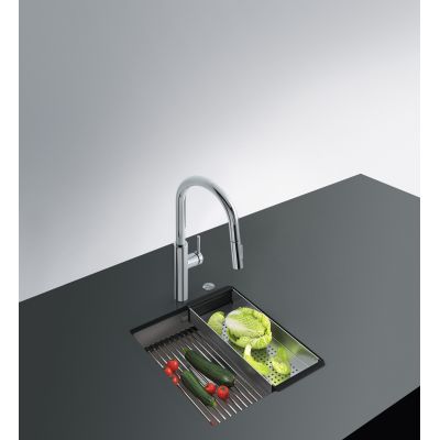 Franke Kanon KNG 110-37 zlewozmywak 37x42 cm Fragranite kamienny szary 125.0528.631