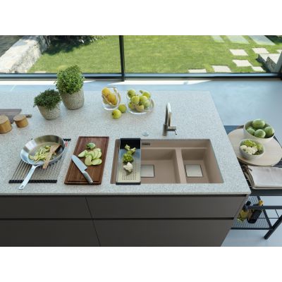 Franke Kanon KNG 120 zlewozmywak 76x46 cm Fragranite cappuccino 125.0528.637