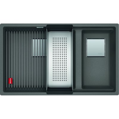Franke Kanon KNG 120 zlewozmywak 76x46 cm Fragranite kamienny szary 125.0528.639