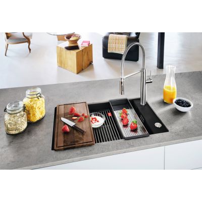 Franke Kanon KNG 110-62 zlewozmywak 62x42 cm Fragranite czarny mat 125.0633.003