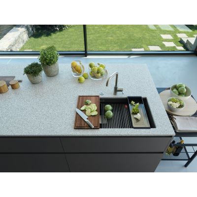 Franke Kanon KNG 120 zlewozmywak 76x46 cm Fragranite czarny mat 125.0633.004