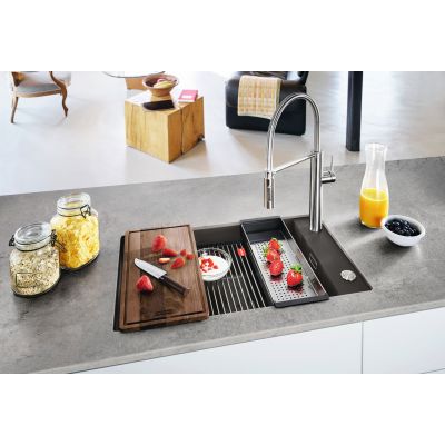 Franke Kanon KNG 110-62 zlewozmywak granitowy 76x46 cm łupkowy szary 125.0716.372