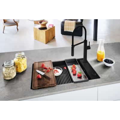 Franke Kanon KNG 110-62 zlewozmywak granitowy 76x46 cm czarny 125.0721.161