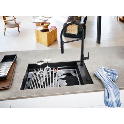 Franke Kanon KNG 110-62 zlewozmywak granitowy 76x46 cm onyx 125.0740.834