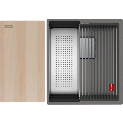 Franke Kanon KNG PRO 110-37 zlewozmywak granitowy 46x41 cm kamienny szary 125.0749.648